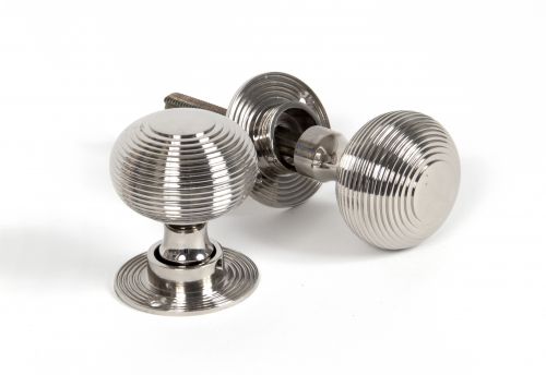 Click Here To Enlarge This Photo Of 83636 From The Anvil Polished Nickel Beehive Mortice&sol;Rim Knobs