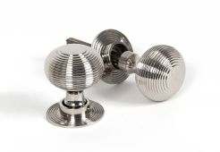83636 From The Anvil Polished Nickel Beehive Mortice&sol;Rim Knobs
