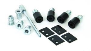 83640 From The Anvil Black Secure Stops &lpar;Pack of 4&rpar;