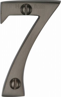 Click Here To Enlarge This Photo Of C1567 7-MB Heritage Brass Numeral 7 Face Fix 51mm &lpar;2"&rpar; Matt Bronze Finish