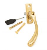 33335 From The Anvil Polished Brass Slim Peardrop Espag&period; - LH