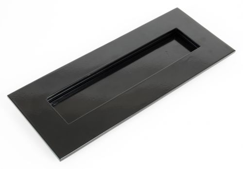 Click Here To Enlarge This Photo Of 33056 From The Anvil Black Small Letterplate - Size&colon; 266x110mm - C&sol;C&colon; 243mm - Aperture&colon; 203x45mm