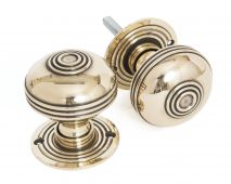 83858 From The Anvil Aged Brass Prestbury Mortice&sol;Rim Knob Set - 63mm