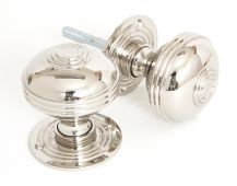 83856 From The Anvil Polished Nickel Prestbury Mortice&sol;Rim Knob Set - 63mm
