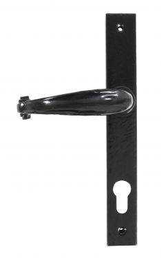 Click Here To Enlarge This Photo Of 33035 From The Anvil Black Cottage Slimline Lever Espag&period; Lock Set  - 92mm Centres - 212mm Screw Centres