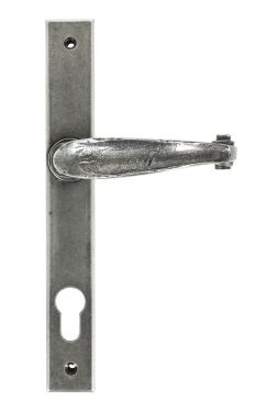 Click Here To Enlarge This Photo Of 33036 From The Anvil Pewter Patina Cottage Slimline Lever Espag&period; Lock Set  - 92mm Centres - 212mm Screw Centres