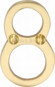 C1567 8-SB Heritage Brass Numeral 8 Face Fix 51mm &lpar;2"&rpar; Satin Brass Finish