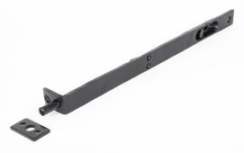 33392 From The Anvil Black 12" Flush&sol;Slide Door Bolt
