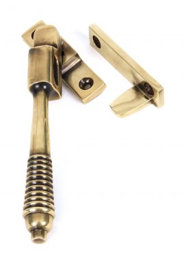Click Here To Enlarge This Photo Of 83911 From The Anvil Aged Brass Night Vent Reeded Fastener - Locking