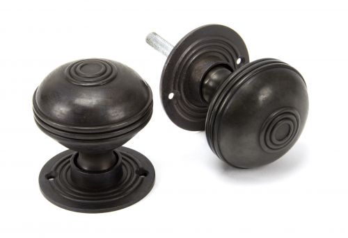 Click Here To Enlarge This Photo Of 83946 From The Anvil Aged Bronze Prestbury Mortice&sol;Rim Knob Set - 63mm