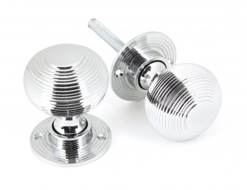Click Here To Enlarge This Photo Of 90273 From The Anvil Polished Chrome Heavy Beehive Mortice&sol;Rim Knobs
