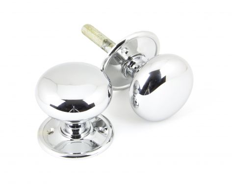 Click Here To Enlarge This Photo Of 90291 From The Anvil Polished Chrome Mushroom Mortice&sol;Rim Knob Set