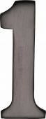 C1568 1-MB Heritage Brass Numeral 1 Self Adhesive 51mm &lpar;2"&rpar; Matt Bronze Finish