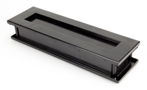 Click Here To Enlarge This Photo Of 91526 From The Anvil Black Traditional Letterbox - Size&colon; 315x92mm - C&sol;C&colon; 283mm - Aperture&colon; 249x41mm