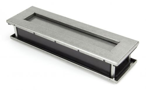 Click Here To Enlarge This Photo Of 91527 From The Anvil Pewter Traditional Letterbox - Size&colon; 315x92mm - C&sol;C&colon; 283mm - Aperture&colon; 249x41mm