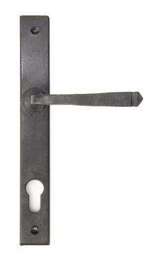 Click Here To Enlarge This Photo Of 91484 From The Anvil External Beeswax Avon Slimline Lever Espag&period; Lock Set  - 92mm Centres - 212mm Screw Centres