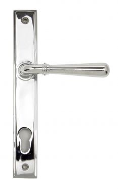 Click Here To Enlarge This Photo Of 91420 From The Anvil Polished Chrome Newbury Slimline Lever Espag&period; Lock Set  - 92mm Centres - 212mm Screw Centres
