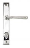 91420 From The Anvil Polished Chrome Newbury Slimline Lever Espag&period; Lock Set  - 92mm Centres - 212mm Screw Centres
