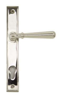 Click Here To Enlarge This Photo Of 91427 From The Anvil Polished Nickel Newbury Slimline Lever Espag&period; Lock Set  - 92mm Centres - 212mm Screw Centres