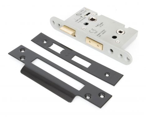 Click Here To Enlarge This Photo Of 91107 From The Anvil Black 2&period;5" Heavy Duty Bathroom Mortice Lock