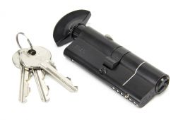 90234 From The Anvil Black 40&sol;40 6pin British Standard 1&ast; Kitemarked Euro Profile Cylinder & Turn