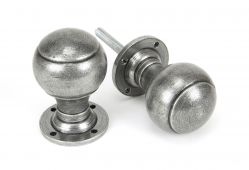 45156 From The Anvil Pewter Regency Mortice&sol;Rim Knob Set